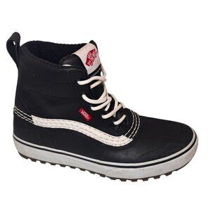 Vans Standard Mid Snow MTE Winter Boot Waterproof Black White Mens US Size 10.5